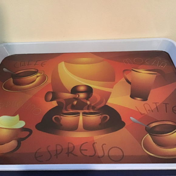 Vintage Coffee Themed Serving Tray - Picture 2 of 6